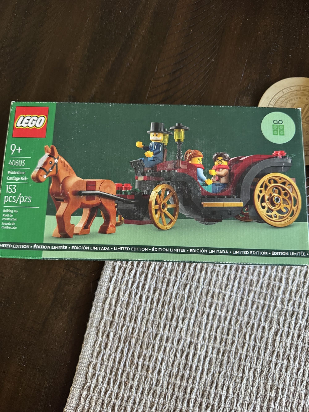 LEGO Wintertime Carriage Ride - Red, Black, Gold, Brown